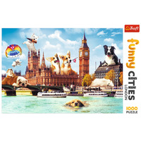 Trefl 1000pc Funny Cities, Dogs In London Jigsaw Puzzle