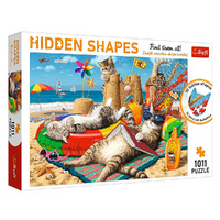 Trefl 1000pc Hidden Shapes Feline Jigsaw Puzzle