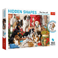 Trefl 1000pc Hidden Shapes Doggy Fun Jigsaw Puzzle