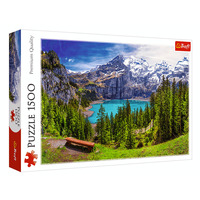 Trefl 1500pc Lake Oeschinen,Switzerland. Jigsaw Puzzle