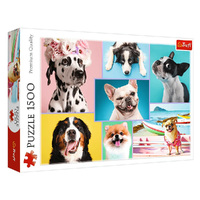 Trefl 1500pc Cute Dogs Jigsaw Puzzle