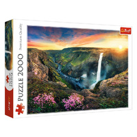 Trefl 2000pc Haifoss Waterfall,Iceland Jigsaw Puzzle