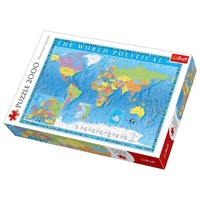 Trefl 2000pc World Map, Politcal Jigsaw Puzzle