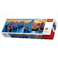 Trefl 1000pc Panorama, Miami After Dark Jigsaw Puzzle