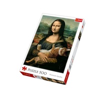 Trefl 500pc Mona Lisa With Kitty! Jigsaw Puzzle