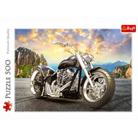 Trefl 500pc Black Motorcycle Jigsaw Puzzle