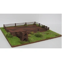 Trackside Models HO Cattle Yard & Loading Ramp Laser Cut Scenery Kit