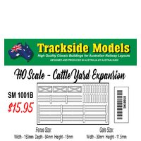 Trackside Models HO Cattle Yard Fencing Expansion B Laser Cut Scenery Kit