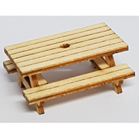 Trackside Models HO Picnic Tables  6 Per Pack