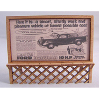 Trackside Models HO Billboards Laser Cut Scenery Kit