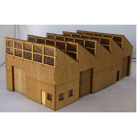Trackside Models HO Sawtooth Workshop Laser Cut Scenery Kit