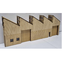 Trackside Models HO Low Relief Sawtooth Workshop Laser Cut Scenery Kit