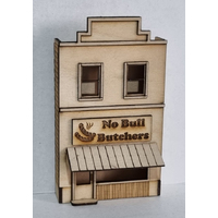 Trackside Models HO Butchers Store Low Relief Laser Cut Scenery Kit