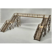 Trackside Models HO Dual Track Footbridge Laser Cut Scenery Kit