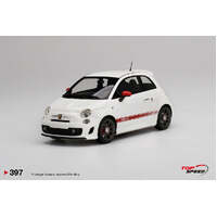 TopSpeed 1/18 Abarth 595 Gara White Diecast Car