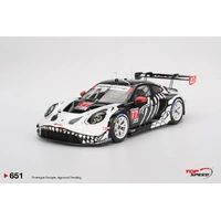 Top Speed Model 1/18 Porsche 911 GT3 R #77 AO Racing IMSA Petit Le Mans Diecast Model Car