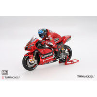 TSM 1/18 Ducati Desmosedici GP22 #63 Ducati Lenovo Team Moto GP 2022 GRAN PREMIO D'ITALIA Rider Diecast Model Motorbike
