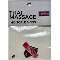The Train Girl HO Aussie Advertising "Massage Spa" 6pk