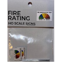 The Train Girl HO Fire Rating Sign