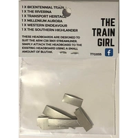 The Train Girl HO C38 3801 HO headboards