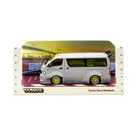 Tarmac Works 1/43 Grey Toyota Hiace Widebody Brand New Tooling Diecast