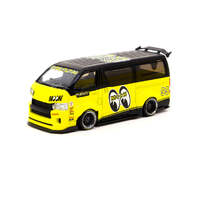 Tarmac Works 1/43 Toyota Hiace Widebody Mooneyes Team Van Diecast Car