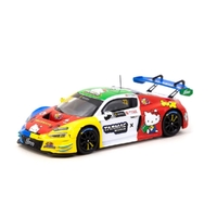 Tarmac Works 1/64 Uno Racing Audi R8 LMS GT3 Evo II Macau GT Cup 2022 Adderly Fong Hello Kitty Diecast