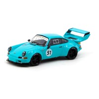 Tarmac Works 1/64 RWB Backdate Blue #51 Diecast Car