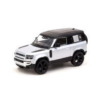 Tarmac Works 1/64 Land Rover Defender 90 Silver Metallic Diecast Car