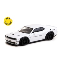 Tarmac Works 1/64 LB-WORKS Dodge Challenger SRT Hellcat - White
