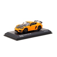 Tarmac Works 1/64 Pastel Orange Porsche Cayman GT4 RS