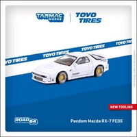 Tarmac Works 1/64 Pandem Mazda RX-7 FC3S - White