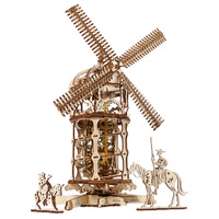 UGears Tower Windmill Wooden Model