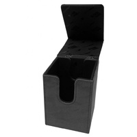 ULTRA PRO DECK BOX - Suede Alcove Flip Deck Box- Jet