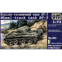 UM-MT 301 1/72 BT-5 Wheeled-track SOVIET FAST TANK Plastic Model Kit