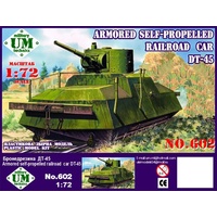 UM-MT 602 1/72 Armored Self-propelled Railroad car DT-45 Plastic Model Kit