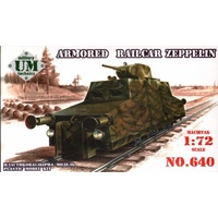 UM-MT 640 1/72 Armored railcar ZEPPELIN Plastic Model Kit