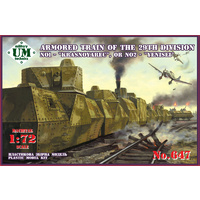 UM-MT 647 1/72 Armored train of the 29th-Division (1-"Krasnoyarec", 2-"YENISEY") Plastic Model Kit