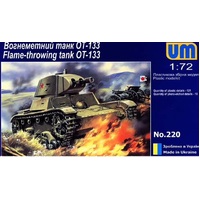 Unimodel 1/72 OT-133 Flame throwing tank Plastic Model Kit 220