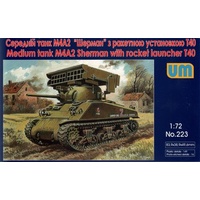 Unimodel 1/72 Tank M4?2 with T-40 Rocket Launcher Plastic Model Kit 223
