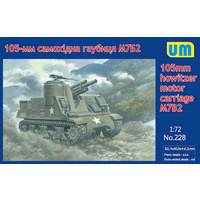 Unimodel 228 1/72 105-mm howitzer motor Carriage M7B2 Plastic Model Kit