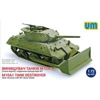 Unimodel 1/72 M10A1 Tank destroyer with M1Dozer Blade Plastic Model Kit 229