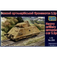 Unimodel 1/72 Heavy artillery armored car S.Sp 72117 Plastic Model Kit