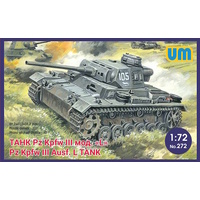 Unimodel 1/72 Tank PanzerIII Ausf L with protective screen Plastic Model Kit [272]