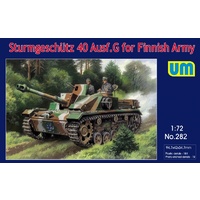 Unimodel 1/72 Sturmgeschutz 40 Ausf.G for Finnish Army Plastic Model Kit [282]