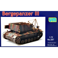 Unimodel 1/72 Bergepanzer III Plastic Model Kit 287