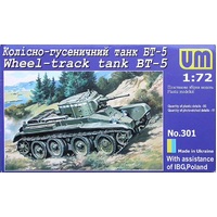 Unimodel 1/72 BT-5 russian tank Plastic Model Kit 301