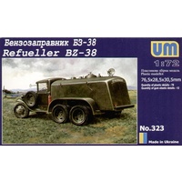 Unimodel 1/72 Gasoline refuelling truck BZ-38 Plastic Model Kit 323