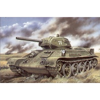 Unimodels 1/72 WWII MEDIUM TANK T-34/76 (model 1941 ) Plastic Model Kit