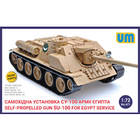 Unimodels 1/72 Self-propelled Gun SU-100 for Egypt Service Plastic Model Kit